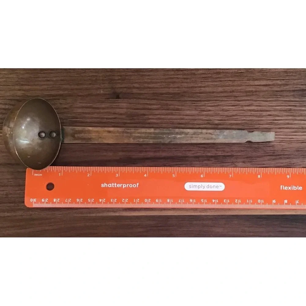 Vintage Handmade Copper Ladle 9